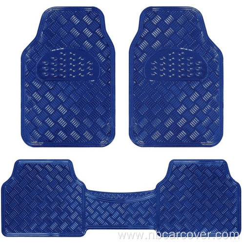 Metallic Design Car Floor Mat(blue)